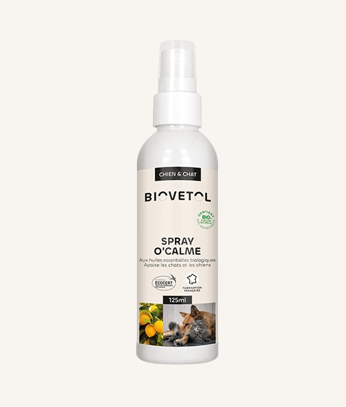Spray O’Calme Biovetol – spray apaisant bio pour chien et chat