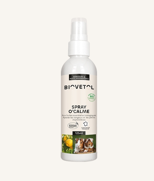 Spray O’Calme Biovetol – spray apaisant bio pour habitat de rongeurs, lapins, cochons d’Inde, chinchillas et octodons