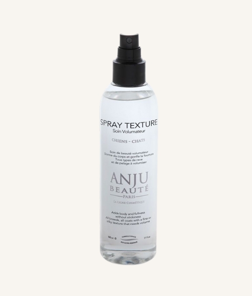Lotion volumatrice pour toilettage de chien et de chat. Idéal avant concours. Marque Anju Beauté