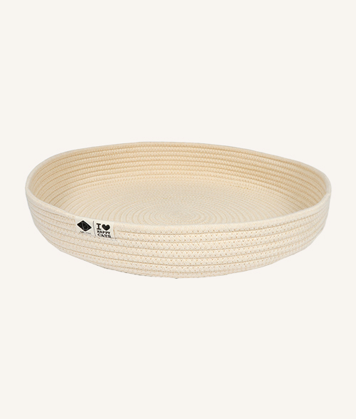 Panier en coton Jess pour chat beige marque D&D Home.