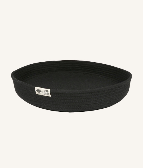 Panier en coton Jess pour chat noir marque D&D Home.