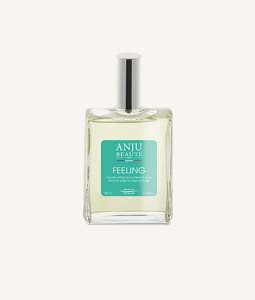 Parfum pour chien naturel Feeling Anju beauté. Fabriqué en France.
