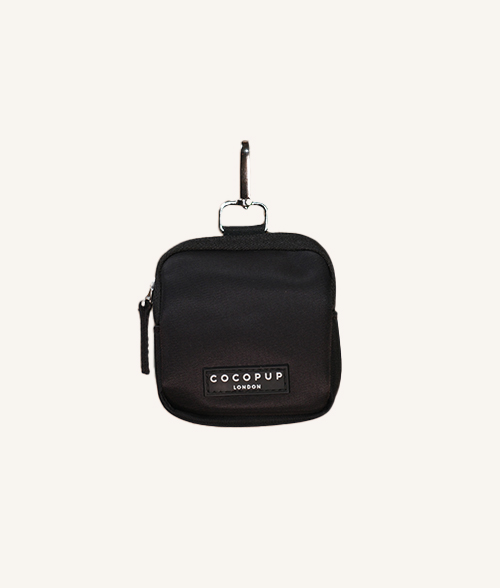 sac a friandise pour chien avec attache en métal et zip