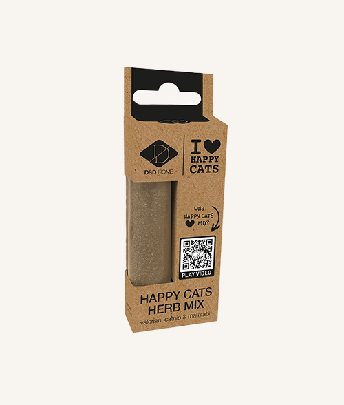 Herbe à chat mix en poudre à base de matatabi et de cataire pour chat de la marque I love Happy cats