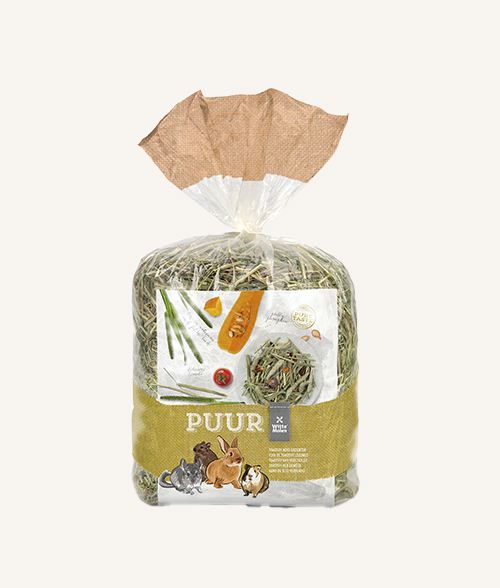 Foin Timothy aux légumes – foin riche en fibres avec morceaux de légumes séchés, pour lapins et petits herbivores