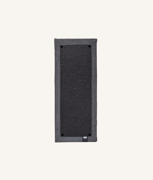 Griffoir mural noir a fixer en sisal pour chat et chaton disponible en deux coloris et plusieurs taille avec fixation fournie. Marque Laroy Group