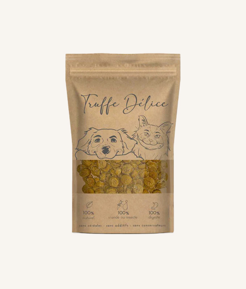 Criquets & patate douce – friandises naturelles et riches en protéines, pour chien et chat