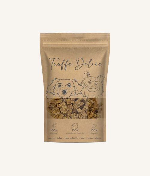 Friandise au poulet – bouchée naturelle, riche en protéines animales, pour chien et chat
